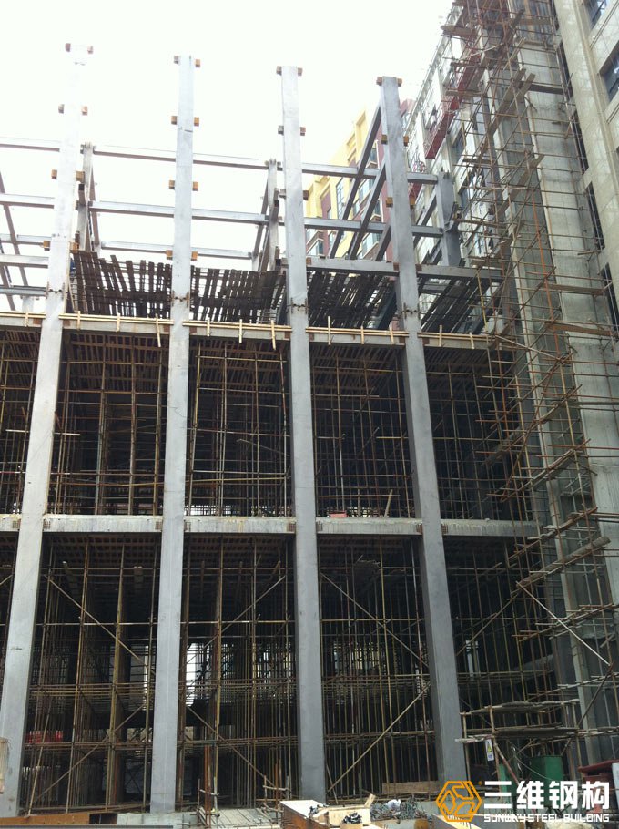 山东奥林匹斯之门钢结构公司建造的济南空军招待所钢结构改建工程效果图