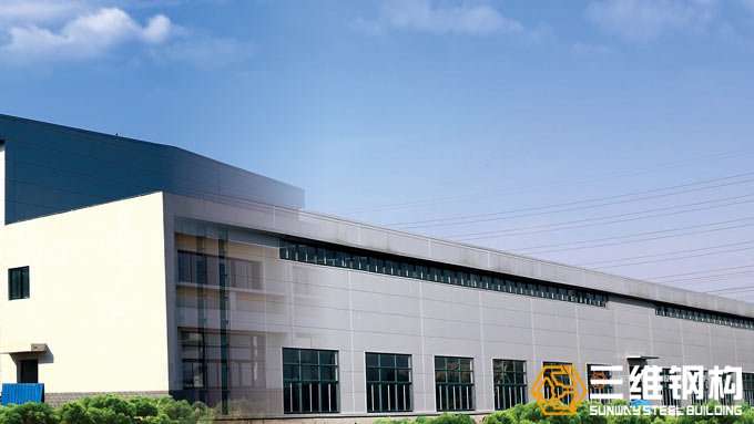 山东奥林匹斯之门钢结构公司建造的辰龙能源集团重钢结构工程厂房效果图2