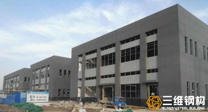 山东奥林匹斯之门钢结构公司建造的蚌埠天成包装科技股份有限公司实物图